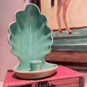 Redwing pottery candle sconce